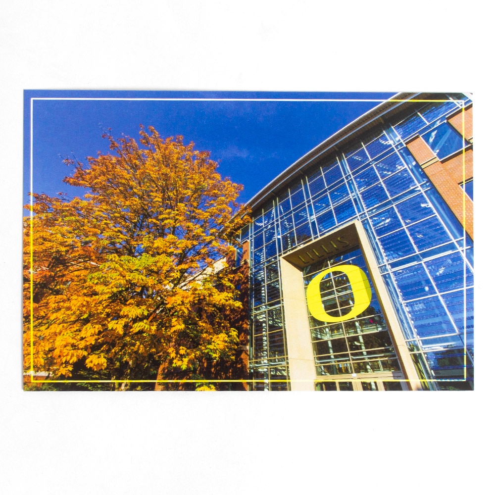 Duck Store, Postcard, Autumn at Lillis Hall